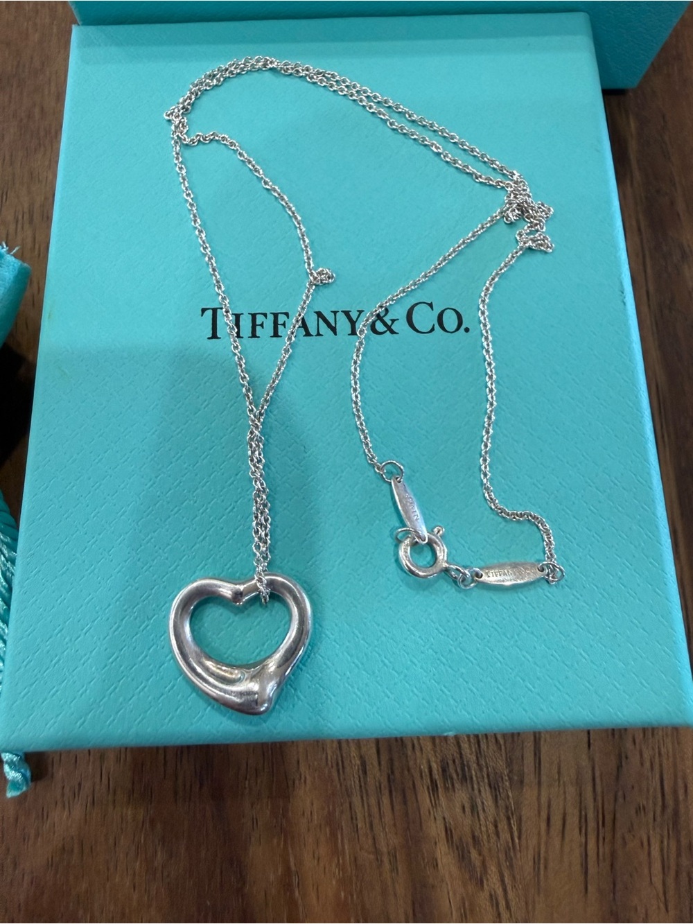 Tiffany & Co. Silver Heart Pendant Necklace
